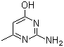 结构式 CAS# 3977-29-5, 2-氨基-4-羟基-6-甲基嘧啶