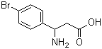结构式 CAS# 39773-47-2, DL-3-氨基-3-(4-溴苯基)丙酸