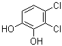 3,4-二氯-1,2-苯二酚分子结构 (CAS 3978-67-4)