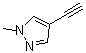 structure of CAS# 39806-89-8, 4-Ethynyl-1-methylpyrazole;4-Ethynyl-1-methyl-1H-pyrazole; 1-Methyl-4-ethynylpyrazole; 4-(N-Methylpyrazolyl)acetylene