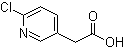 structure of CAS# 39891-13-9, 6-Chloro-3-pyridinylacetic acid;(2-Chloropyridin-5-yl)acetic acid; 2-(6-Chloropyridin-3-yl)acetic acid; 2-Chloro-5-pyridineacetic acid; 6-Chloro-3-pyridineacetic acid