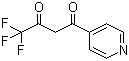 4,4,4-三氟-1-(吡啶-4-基)-1,3-丁二酮分子结构 (CAS 399-06-4)