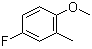 4-氟-2-甲基苯甲醚分子结构 (CAS 399-54-2)