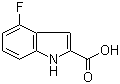4-Fluoroindole-2-carboxylic acid molecular structure (CAS 399-68-8)