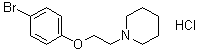 1-[2-(4-Bromophenoxy)ethyl]piperidine hydrochloride molecular structure (CAS 399016-75-2)