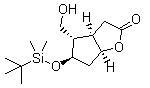 2-[[(1,1-Dimethylethyl)dimethylsilyl]oxy]corey lactone molecular structure (CAS 39968-95-1)