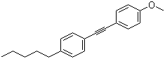 1-(4-Methoxyphenyl)ethynyl-4-n-pentylbenzene molecular structure (CAS 39969-28-3)