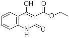 结构式 CAS# 40059-53-8, 1,2-二氢-4-羟基-2-氧代-3-喹啉甲酸乙酯