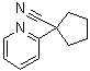 结构式 CAS# 400727-04-0, 1-(2-吡啶基)环戊烷甲腈