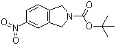 结构式 CAS# 400727-63-1, 5-硝基-2-(叔丁氧羰基)异吲哚啉