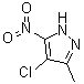 structure of CAS# 400753-12-0, 4-Chloro-3-methyl-5-nitro-1H-pyrazole