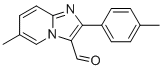 6-Methyl-2-(4-methylphenyl)imidazo[1,2-a]pyridine-3-carbaldehyde molecular structure (CAS 400777-11-9)