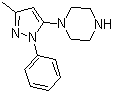 1-(3-甲基-1-苯基-5-吡唑基)哌嗪分子结构 (CAS 401566-79-8)