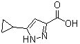 5-Cyclopropyl-1H-pyrazole-3-carboxylic acid molecular structure (CAS 401629-04-7)