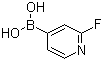 结构式 CAS# 401815-98-3, 2-氟-4-吡啶硼酸; 2-氟吡啶-4-硼酸