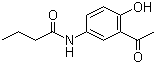 结构式 CAS# 40188-45-2, 2-乙酰基-4-丁酰胺基苯酚
