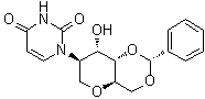 1,5-Anhydro-2-deoxy-2-(3,4-dihydro-2,4-dioxo-1(2H)-pyrimidinyl)-4,6-O-[(R)-phenylmethylene]-D-altritol molecular structure (CAS 401906-98-7)