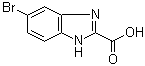 structure of CAS# 40197-20-4, 6-Bromo-1H-benzimidazole-2-carboxylic acid;2-Benzimidazolecarboxylic acid; 5-Bromo-1H-benzimidazole-2-carboxylic acid