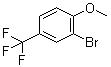 structure of CAS# 402-10-8, 2-Bromo-4-(trifluoromethyl)anisole;2-Bromo-1-methoxy-4-trifluoromethylbenzene