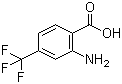 2-Amino-4-(trifluoromethyl)benzoic acid molecular structure (CAS 402-13-1)