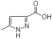 5-甲基-1H-吡唑-3-羧酸分子结构 (CAS 402-61-9)