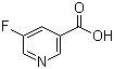 structure of CAS# 402-66-4, 5-Fluoronicotinic acid;5-Fluoropyridine-3-carboxylic acid