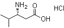 (3S)-3-氨基-4-甲基戊酸盐酸盐分子结构 (CAS 402587-64-8)