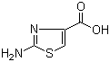 2-氨基噻唑-4-甲酸分子结构 (CAS 40283-41-8)
