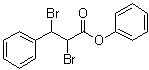 alpha,beta-二溴苯丙酸苯酯分子结构 (CAS 40326-95-2)