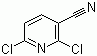 structure of CAS# 40381-90-6, 2,6-Dichloronicotinonitrile;2,6-Dichloro-3-cyanopyridine