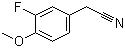 3-氟-4-甲氧基苯乙腈分子结构 (CAS 404-90-0)