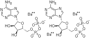 腺苷-5'-二磷酸钡盐分子结构 (CAS 40436-88-2)