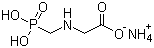 Glyphosate-ammonium molecular structure (CAS 40465-66-5)