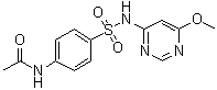 结构式 CAS# 4049-01-8, N4-乙酰基磺胺间甲氧嘧啶