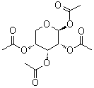 1,2,3,4-四-O-乙酰基-beta-D-吡喃核糖分子结构 (CAS 4049-34-7)