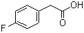 structure of CAS# 405-50-5, 4-Fluorophenylacetic acid;p-Fluorophenylacetic acid