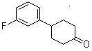 4-(3-氟苯基)环己酮分子结构 (CAS 40503-87-5)
