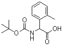 structure of CAS# 40512-48-9, alpha-[[(1,1-Dimethylethoxy)carbonyl]amino]-2-methylbenzeneacetic acid