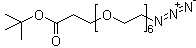 21-Azido-4,7,10,13,16,19-hexaoxaheneicosanoic acid 1,1-dimethylethyl ester molecular structure (CAS 406213-76-1)