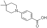 结构式 CAS# 406233-26-9, 4-(4,4-二甲基哌啶-1-基)苯甲酸