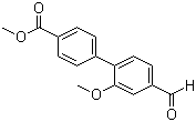 4'-Formyl-2'-methoxybiphenyl-4-carboxylic acid methyl ester molecular structure (CAS 406233-36-1)