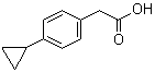 structure of CAS# 40641-90-5, 4-Cyclopropylbenzeneacetic acid;2-(4-Cyclopropylphenyl)acetic acid; p-Cyclopropylphenylacetic acid