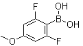 structure of CAS# 406482-20-0, (2,6-Difluoro-4-methoxyphenyl)boronic acid