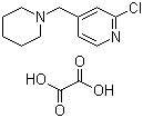 结构式 CAS# 406484-56-8, 2-氯-4-(-1-哌啶基甲基)吡啶草酸盐