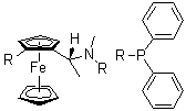 (R)-1-(Diphenylphosphino)-2-[(1R)-1-[(diphenylphosphino)(methyl)amino]ethyl]ferrocene molecular structure (CAS 406680-94-2)