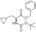 N-Boc-(S)-cyclopropylalanine benzyl ester molecular structure (CAS 406681-37-6)