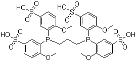 3,3',3'',3'''-(1,3-Propanediyldiphosphinidyne)tetrakis[4-methoxybenzenesulfonic acid] molecular structure (CAS 406939-32-0)