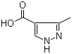 3-甲基-1H-吡唑-4-羧酸分子结构 (CAS 40704-11-8)