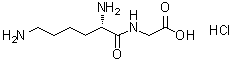 结构式 CAS# 40719-58-2, L-赖氨酰甘氨酸单盐酸盐