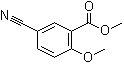 5-氰基-2-甲氧基苯甲酸甲酯分子结构 (CAS 40757-12-8)